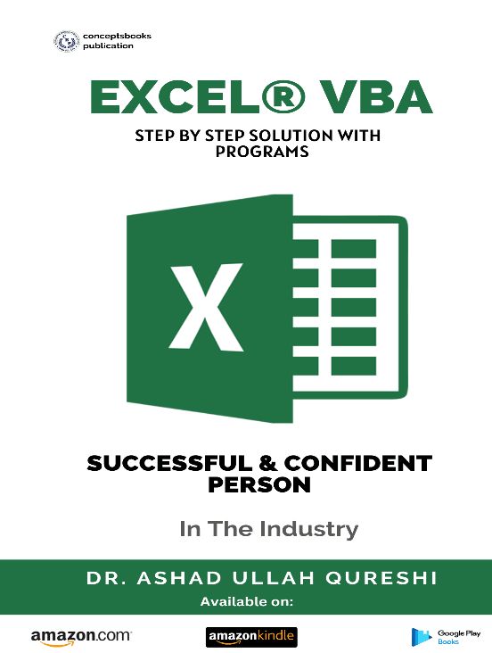 Excel® VBA Step By Step Solution with Programs book