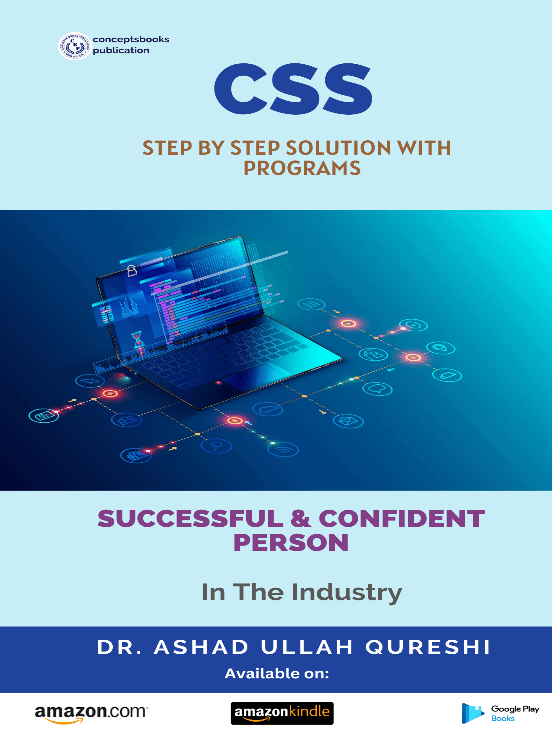 CSS Step By Step Solution with Programs book
